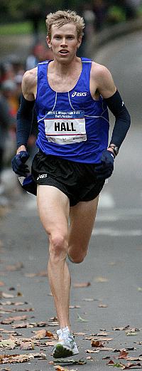 Ryan Hall - Sieger der Olympia- Ausscheidung bei Kilometer 41.